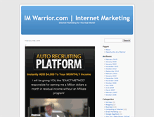 Tablet Screenshot of imwarrior.com